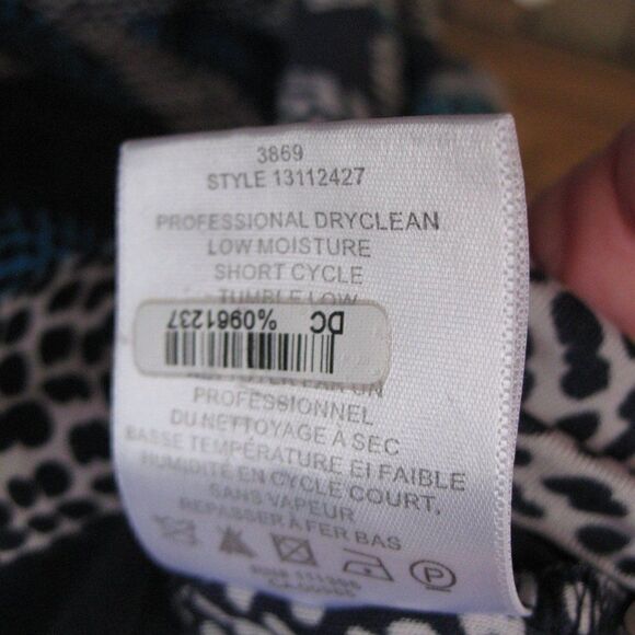 Tory Burch Silk Jersey Surplice Blue Print Dress - Picture 10 of 10